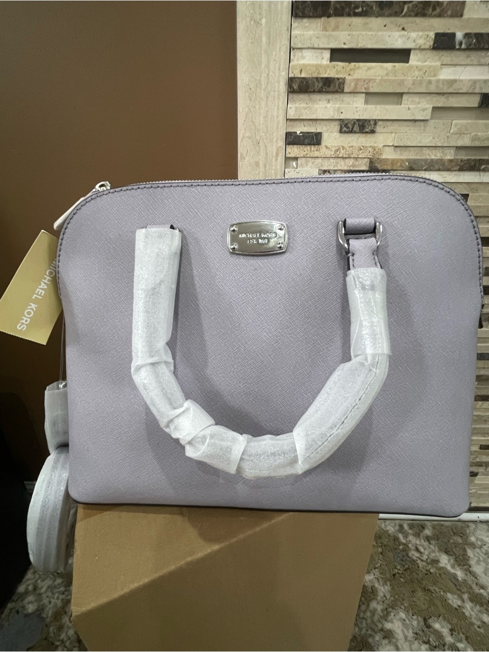 Michael Kors Lavender Dome Satchel